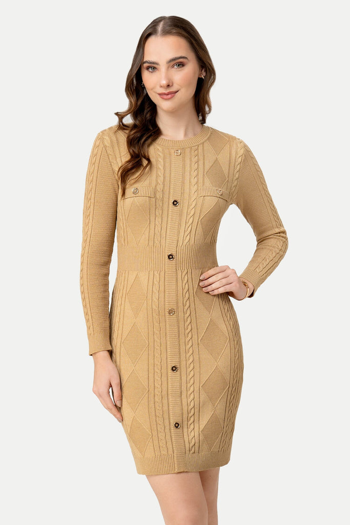 Vestido Tejido Manga Larga Leia VESTIDOS MOIXX 