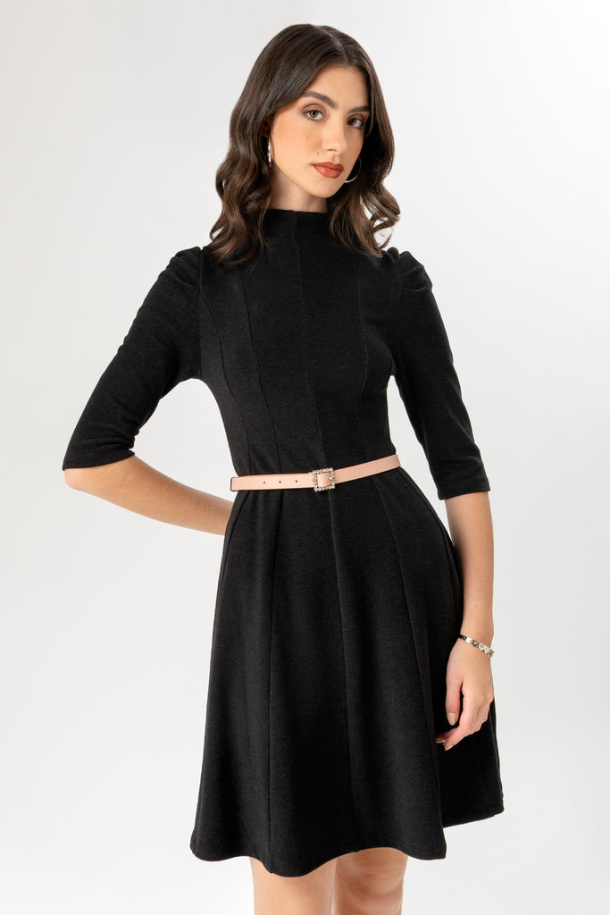 Midi Vestido Manga 3/4 Aina VESTIDOS MOIXX 