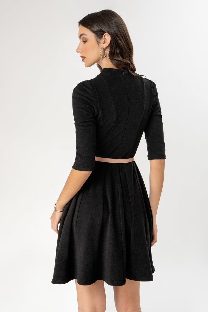 Midi Vestido Manga 3/4 Aina VESTIDOS MOIXX 