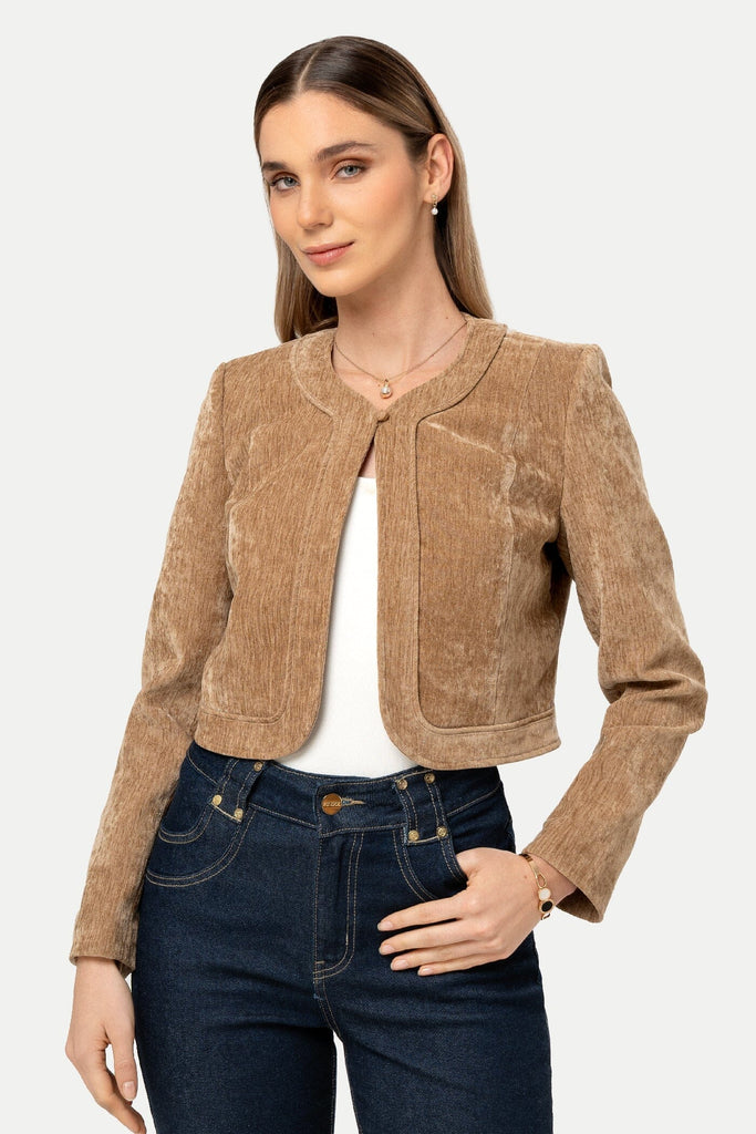 Blazer Cropped Fit Anahi BLAZERS MOIXX Beige S 