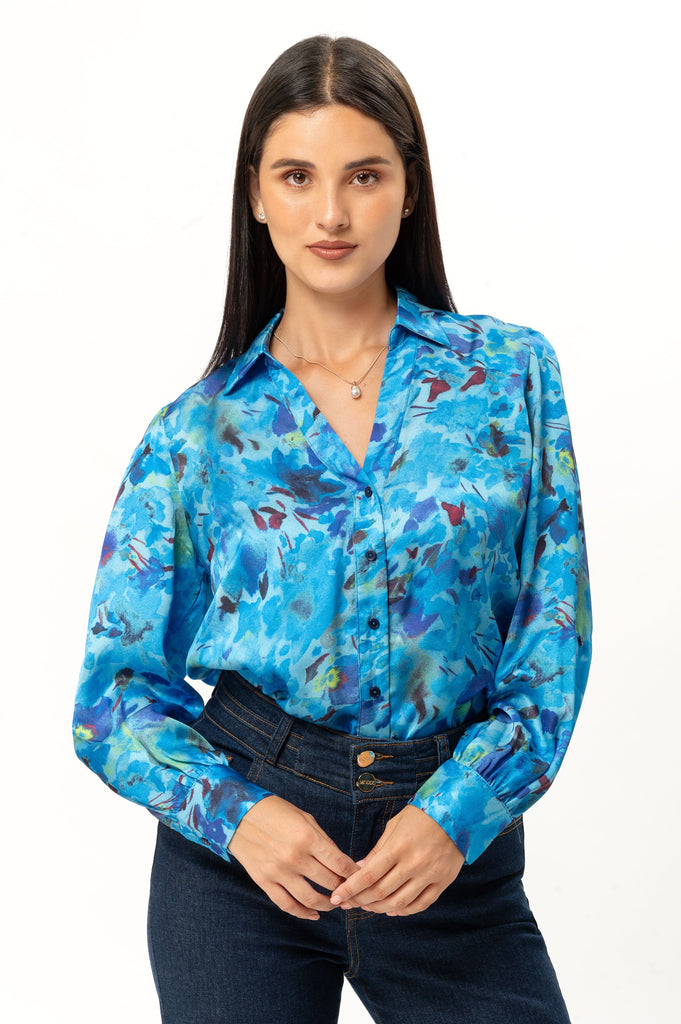 Blusa Aida BLUSAS MOIXX Azul S 