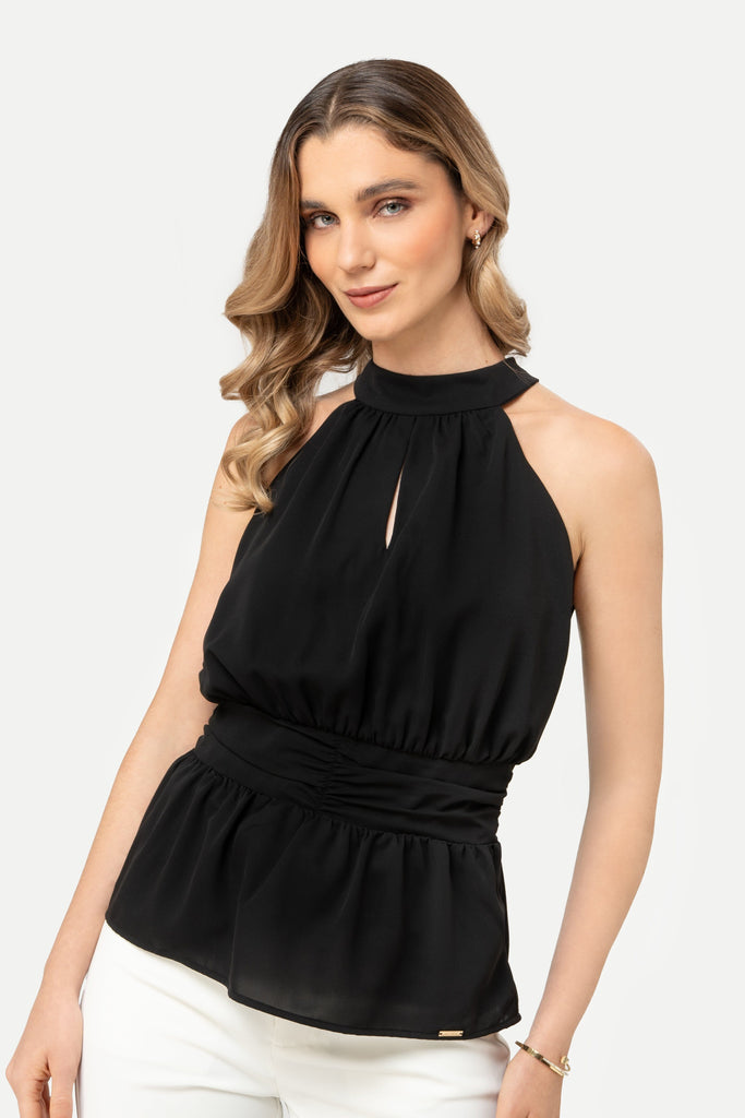 Blusa Halter Cala BLUSAS MOIXX Negro S 