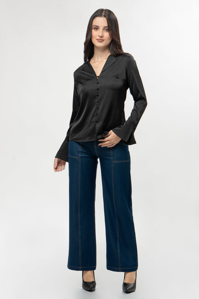 Blusa Manga Larga Zoelia BLUSAS MOIXX Negro S 