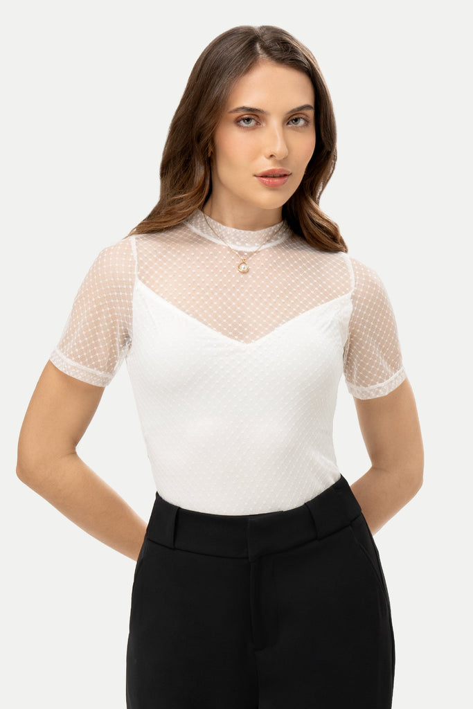 Body Slim Fit Gia BODYSUITS MOIXX Blanco S 