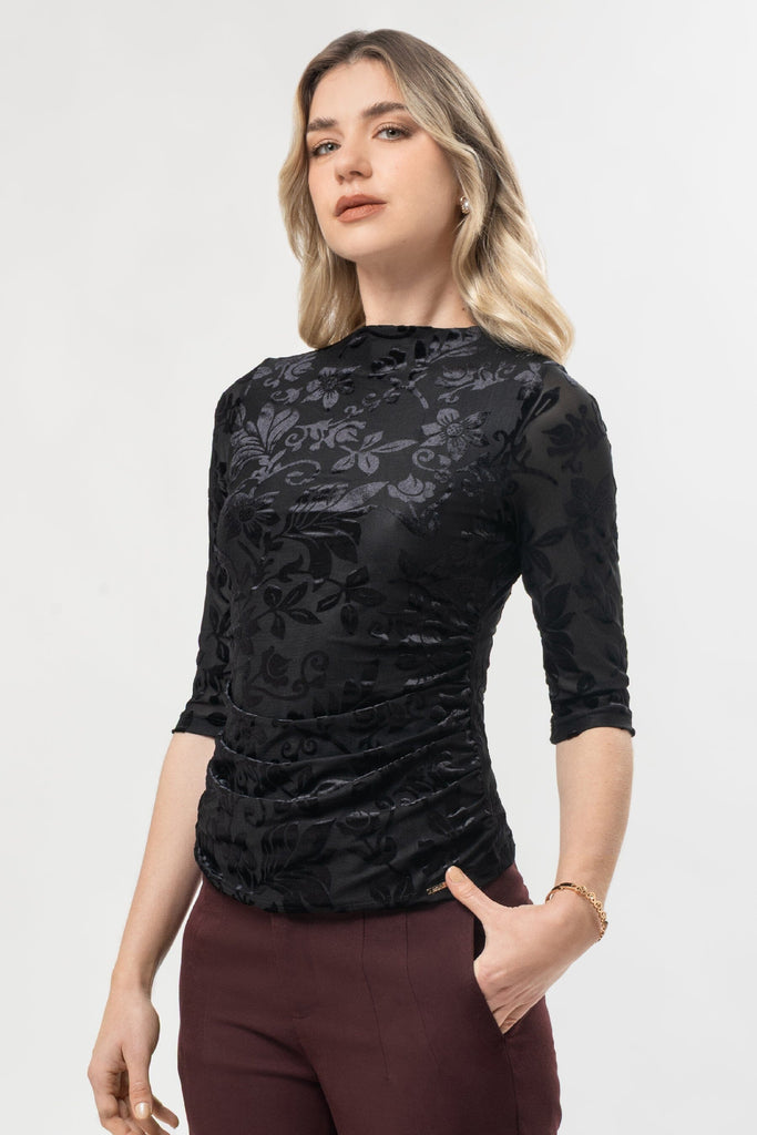 Cafarena Manga 3/4 Miluska CAFARENAS MOIXX Negro S 