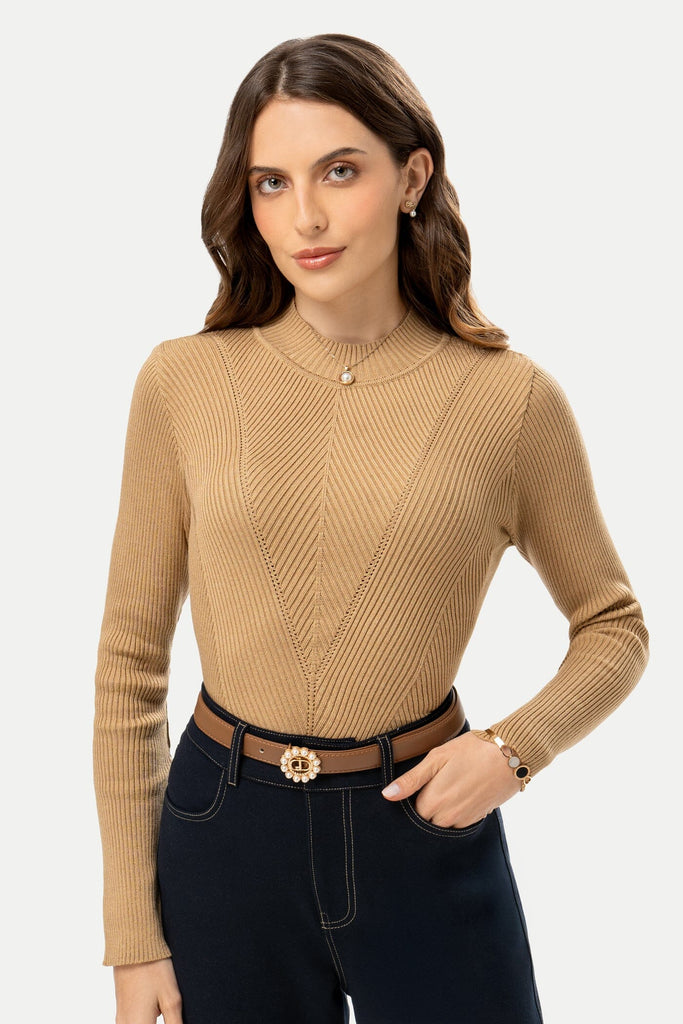 Chompa Cuello Alto Sissy CHOMPAS MOIXX Beige S 