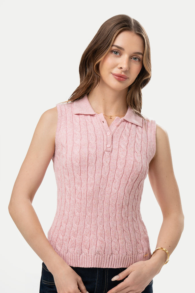 Polo Camisero Manga Cero Alfi POLOS MOIXX Rosado S 