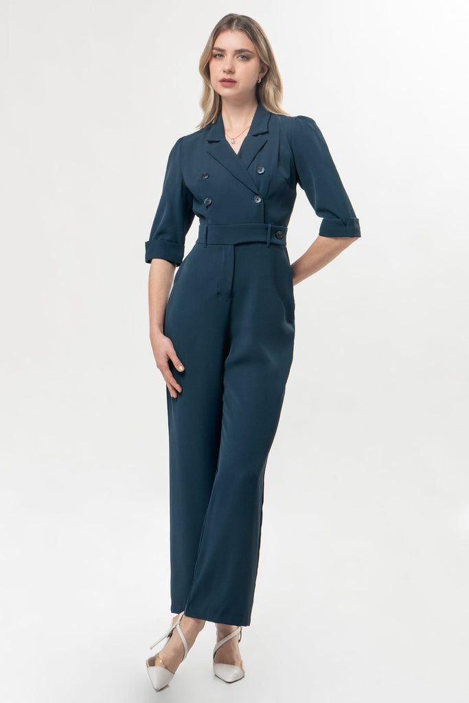 Enterizo Manga 3/4 Esmeralda ENTERIZOS MOIXX Azul oscuro S 