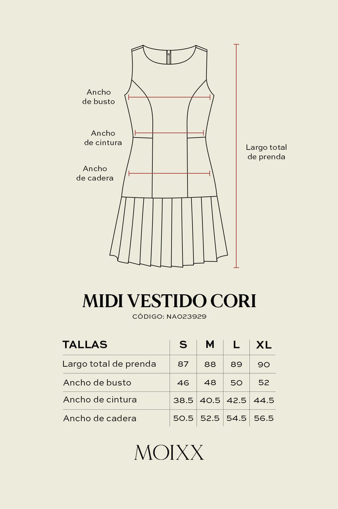 Midi Vestido Cori VESTIDOS MOIXX 
