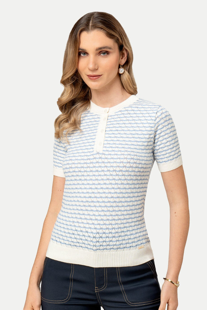 Polo Crew Neck Fit Tini POLOS MOIXX Celeste S 