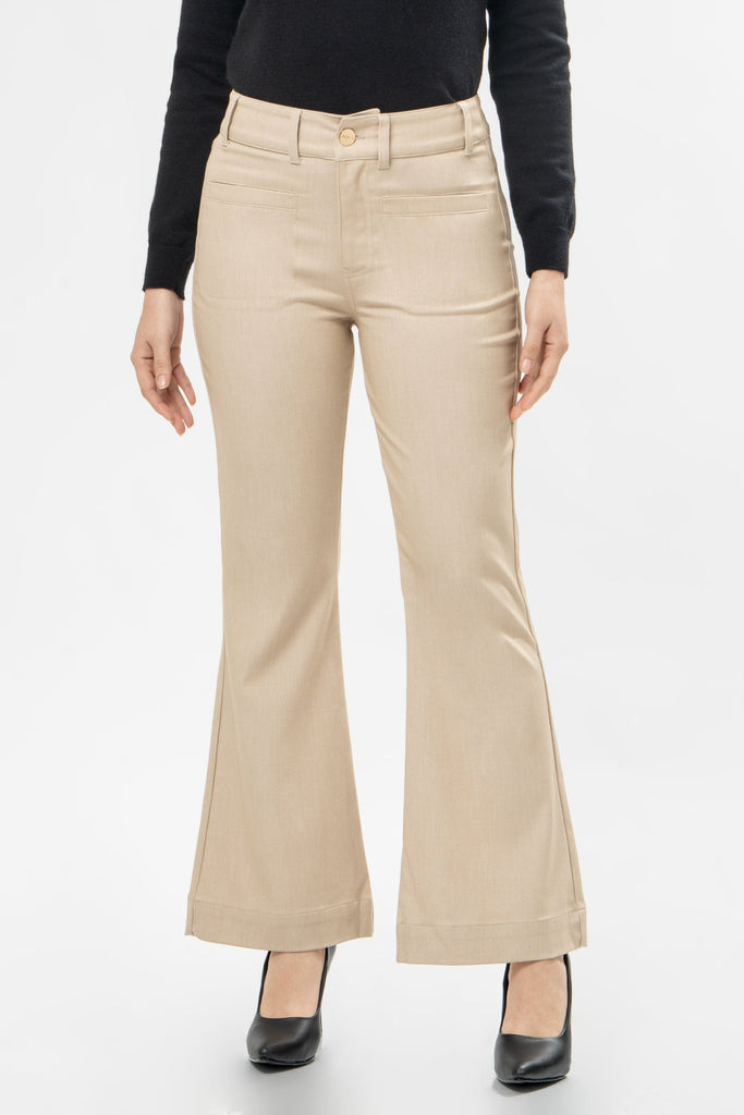 Pantalon Flare Fit Yulisa PANTALONES MOIXX Beige S 