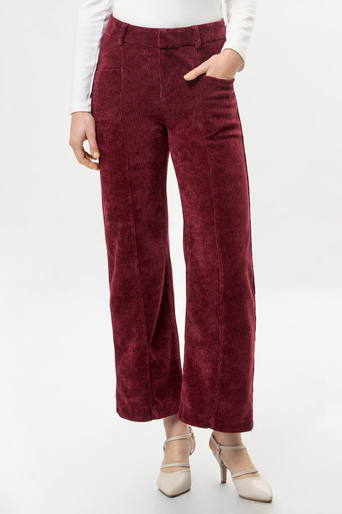 Pantalon Wide Leg Lianet PANTALONES MOIXX Rojo oscuro S 