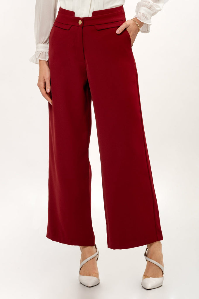 Pantalon Wide Leg Missy PANTALONES MOIXX Rojo oscuro S 