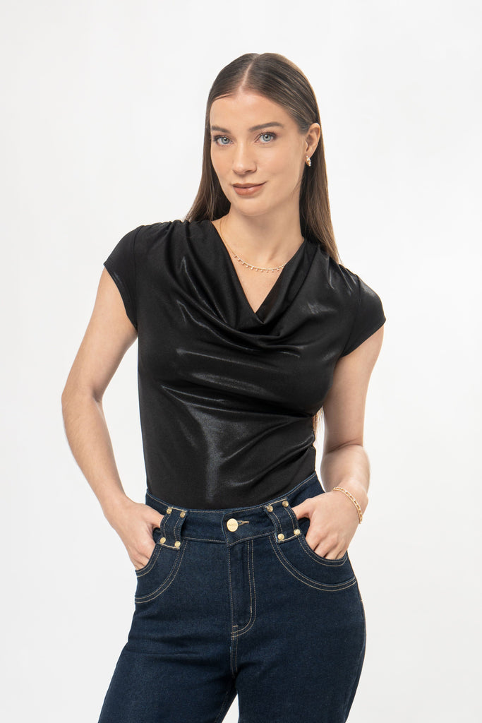 Polo Manga Corta Mabel POLOS MOIXX Negro S 