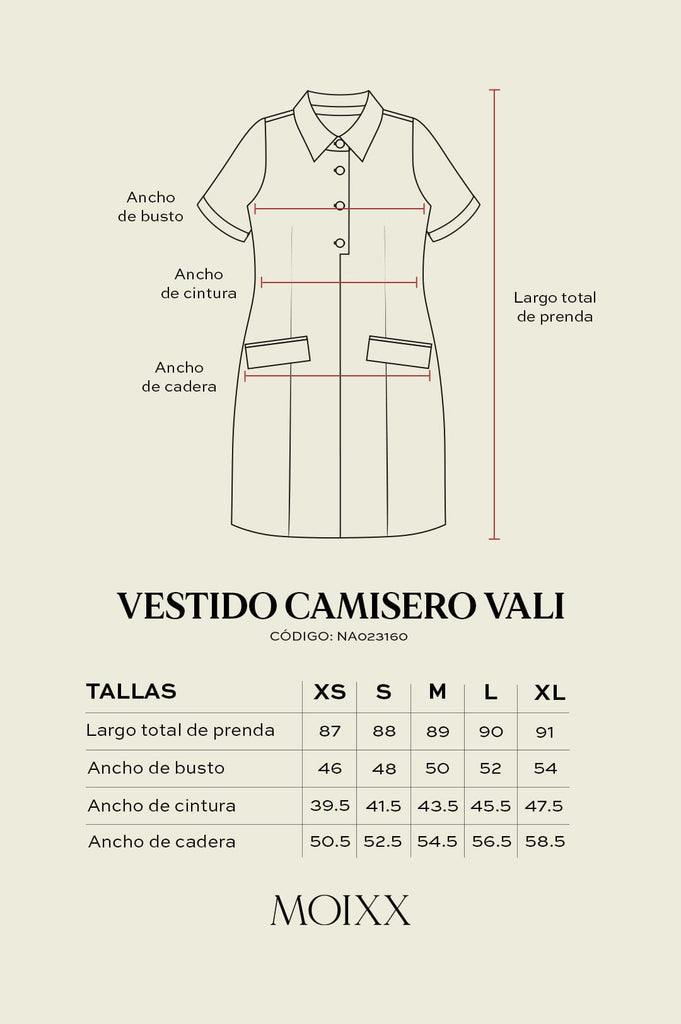 Vestido Camisero Vali VESTIDOS MOIXX 