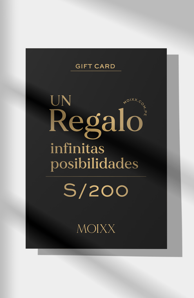 Gift Card - Tarjeta de Regalos Tarjetas de regalo MOIXX PEN 200,00 